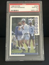 1998 Score Peyton Manning PSA 10 GEM-MT RC Rookie Card #233 Colts HOF