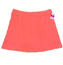 FRESH PRODUCE Small Sunset Orange Stretch Knit CITY Skort Skirt $65 NWT S