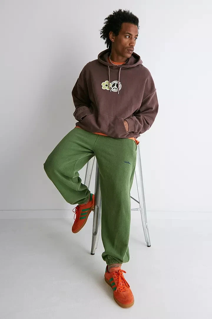 Urban Outfitters iets frans Avocado Green Overdye Joggers Size