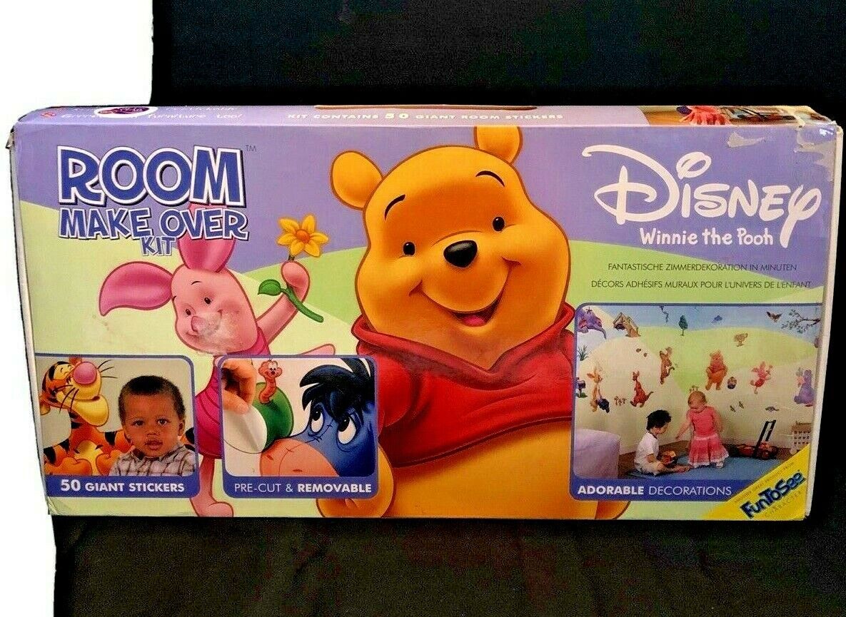Disney Winnie the Pooh Room Make Stickers kit Over All items All items in the store free shipping Giant 50 Kids