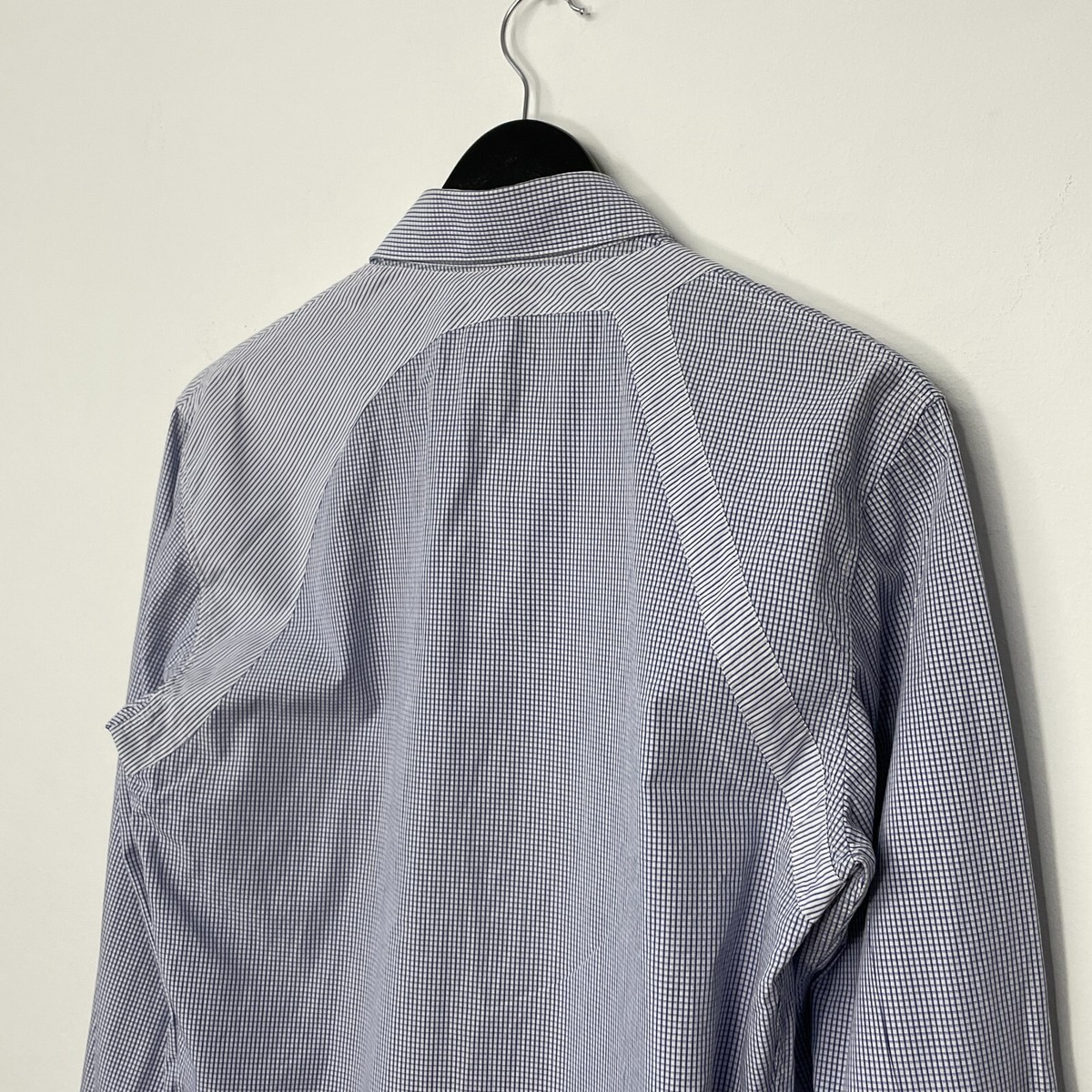 Alexander McQueen Harness Buckle Check Long Sleeve Button Up Shirt