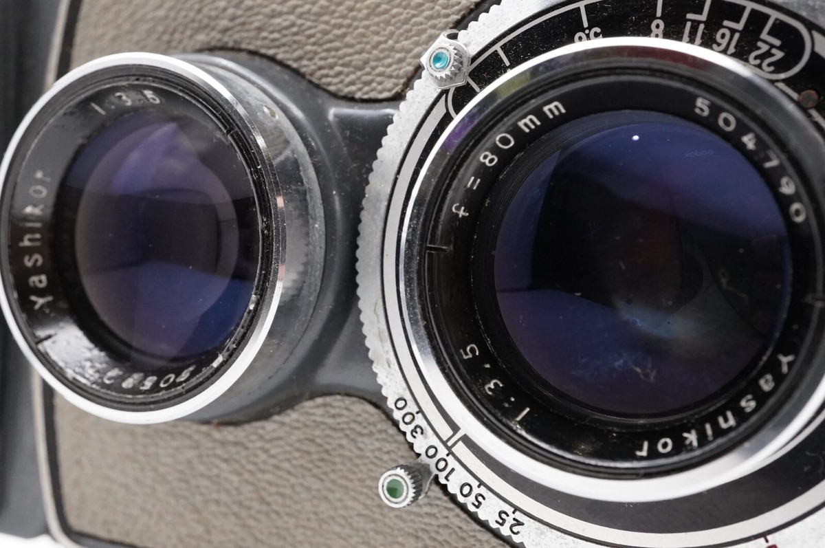 EXC+5] Yashica Yashica-A 6x6 TLR Film Camera Yashikor 80mm F3.5