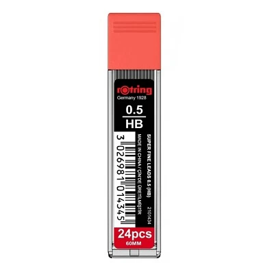 HB LEADS 0.5mm x 24 Refills for Mechanical Pencil - Suitable for Parker