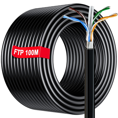 328 Ft/100M Bulk Rj45 Cable FTP Shielded Ethernet Network Cable 