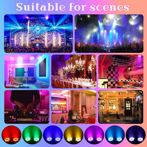 U`King 270W 18LED Stage Lighting RGBW Can DMX Party Show DJ Disco Bar PAR Light - Picture 4 of 10