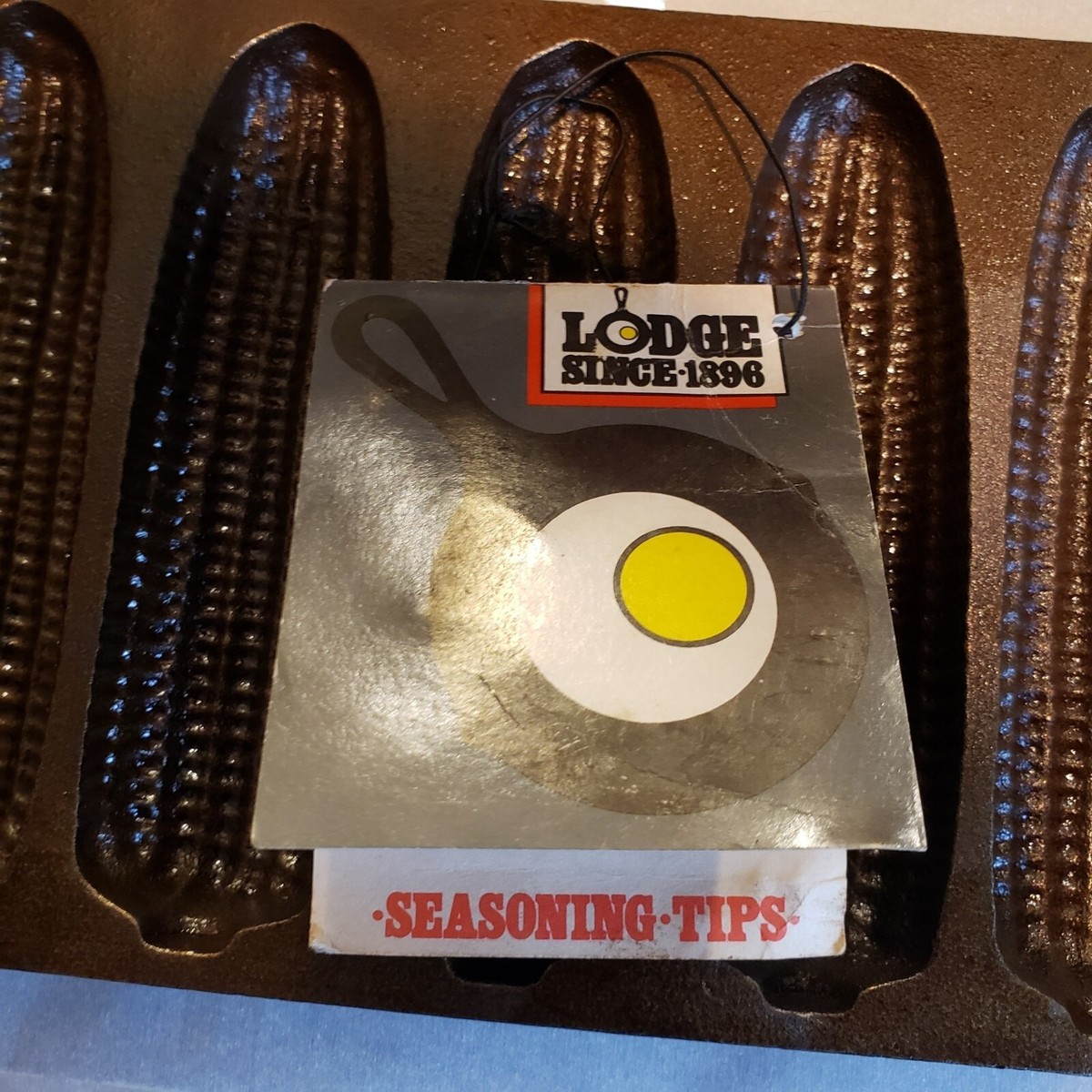 Vtg Lodge No 27C Cast Iron Cornbread Corn Stick Muffin Junior Size