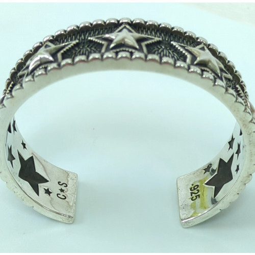 1piu1uguale3 Cody Sanderson Silver 925 Bangle Bracelet EX