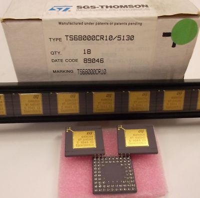 1 Stück TS68000CR10 | 10MHz | 16/32 BIT MICROPROCESSOR | PGA68 goldplate | 68000