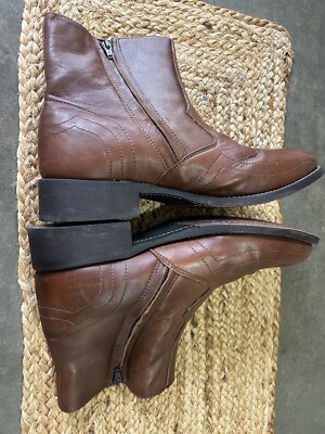 Laredo Men\'s Hoxie Ankle Boots with Side Zip in Black New without Box -7.5 Laredo Men main image 3
