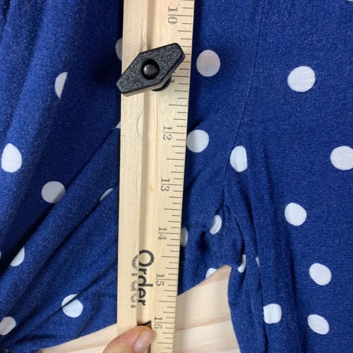 Kate Spade New York Pajama Pants Women XL Polka Dot Blue Stretch Lounge - Picture 5 of 13