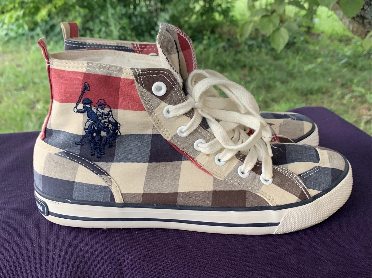 Plaid top high tops