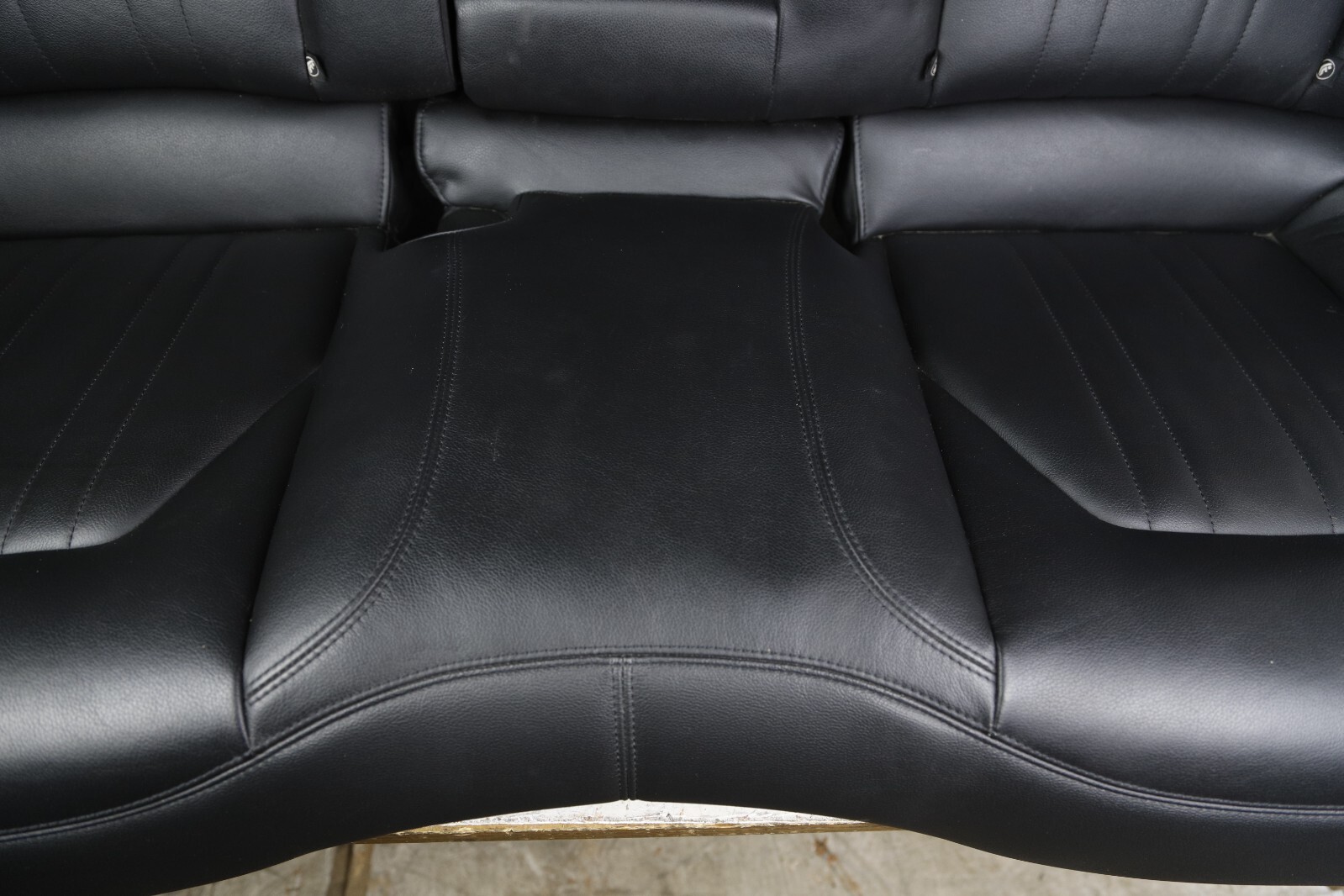 2014-2020 MASERATI GHIBLI S REAR SEAT SET BLACK LEATHER OEM