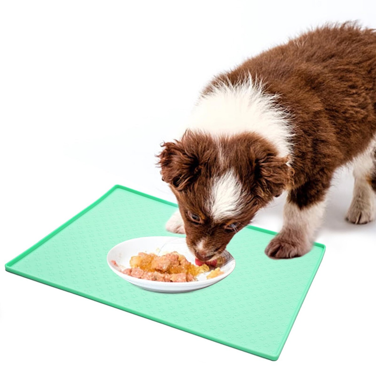 Tappetino Sottociotola Per Cani E Gatti - Antiscivolo, Impermeabile, Blu 49x32 Cm - Foto 3