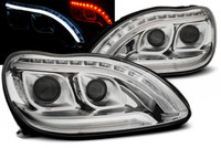 Scheinwerfer Paar Mercedes S-Klasse W220 98-05 Daylight LED LTI Chrom