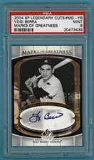 2004 SP Legendary Cuts Marks Of Greatness Yogi Berra Auto /50 #MG-YB PSA 9! HOF!