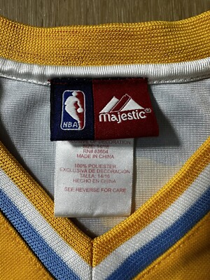 Vintage Team Denver Nuggets #15 Carmelo Anthony Yellow Jersey
