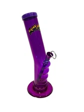 INHALE®️ 1.5X9" GRIP ACRYLIC HOOKAH WATER PIPE WITH THUMB CARB  MADE IN THE USA