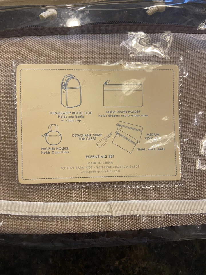 Nuevo juego esencial de pañales Pottery Barn Kids Skip Hop botella bolsa chupete Foto 4 de 4
