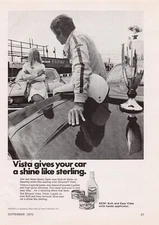 Simoniz Vista Gives Your Car A Deep-Down Kind of Shine Vtg Mag Print Ad