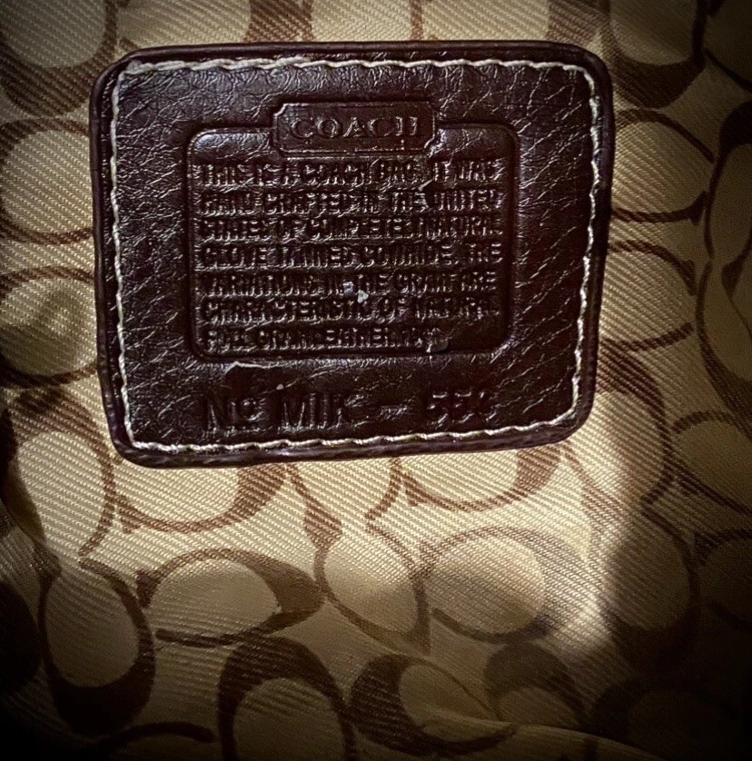 Coach Authentic Brown/Tan Leather Shoulder Bag w/tag & Gold Coach Hardware 🤩 - Image 4 of 4