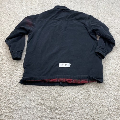 High Sierra Sherpa Mens Large Black Relaxed Fit Fleece Lined Workwear Button Up - Picture 17 of 17