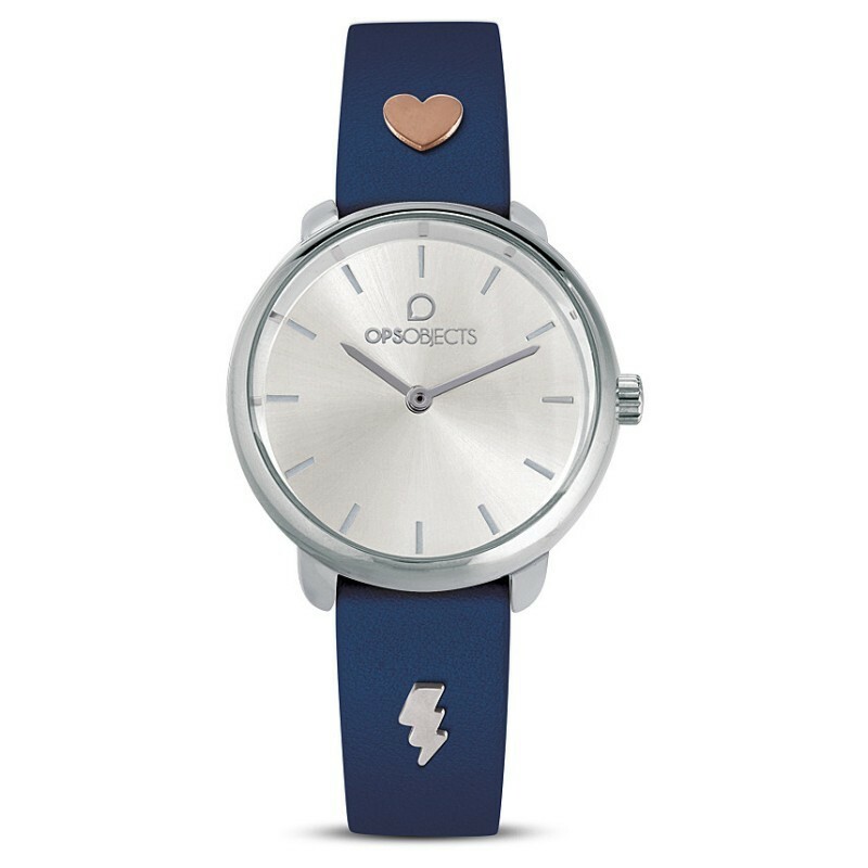 OPS OROLOGIO FANCY STUDS SS BLUE HRT BOLTOPSPW-619