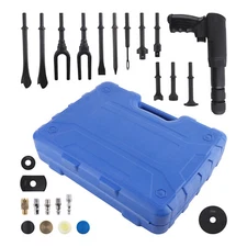 Air Hammer Tool Kit 19PC Set Chrome Molybdenum Steel Auto Body Repair Equipment