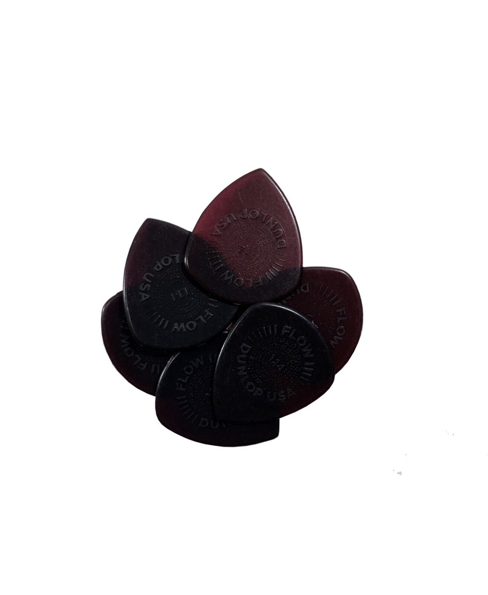 Dunlop 541P114 Flow Nylon 1.14mm Plectrum 12-Pack