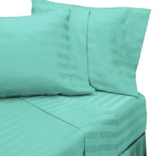 Attached Waterbed Sheet Set All Striped Colors & Sizes 1000 TC Egyptian