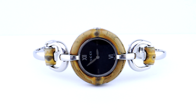 Gucci YA132404 Special Edition Bamboo & Stainless Steel 132.4