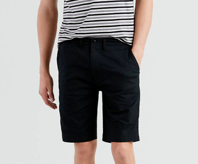 New Levis Levi's 502 chino shorts black 