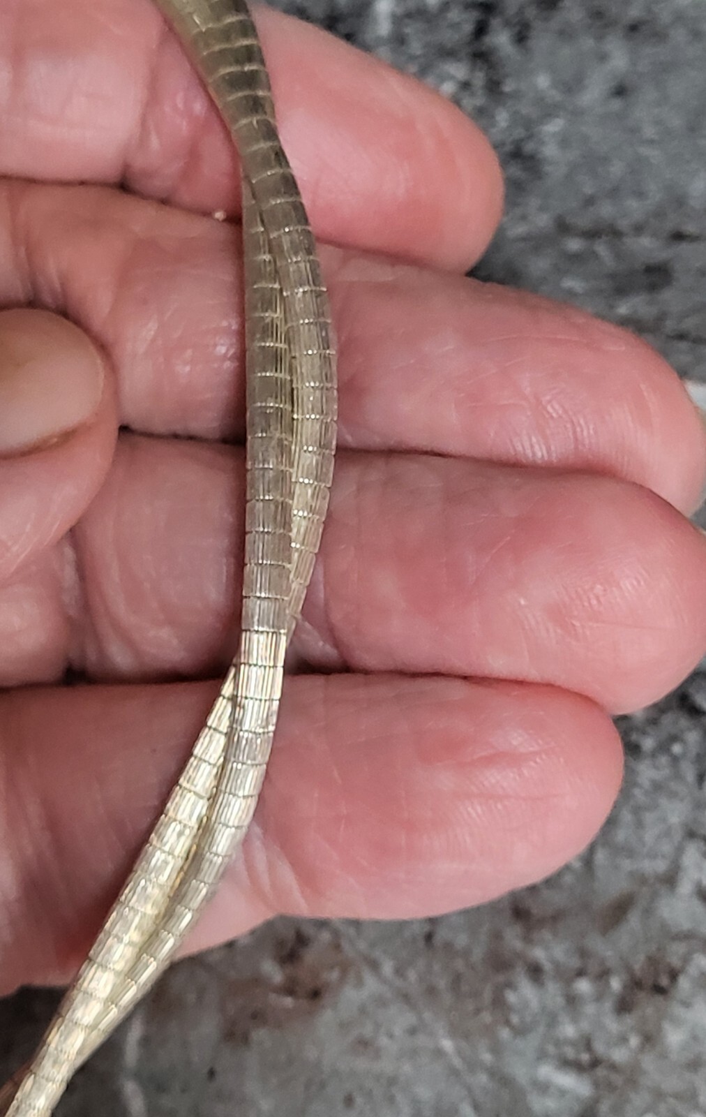 Solid Silver Double Strand Necklace. 17 Inches.28… - image 7