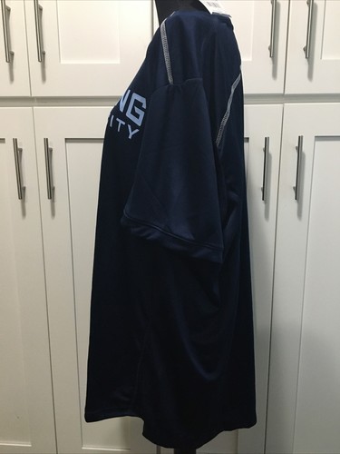 KS MLS Authorized Product Adult 2XL Sporting Kansas CIty Jersey Blue New - Picture 2 of 5