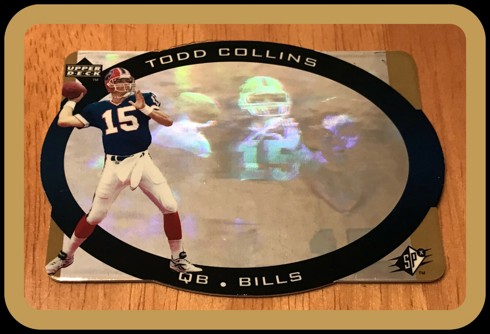 BUFFALO BILLS 1995 UPPER DECK SPX GOLD TODD COLLINS ROOKIE NUMBER 3 FREE SHIP