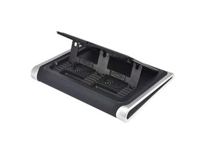 Gear Head CFS8800BLK Laptop Neoprene Cooling Wedge 2 FANS with Built-in Stand