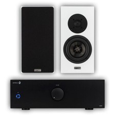 ⭐dayton Gloss White Opal1 And 2 X 200 Watt  Stereo Power Amplifier Bundle⭐