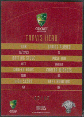 2020/21 CA Traders Cricket MOJO Ruby, Individual Card Sale only Nr-Mint. - Picture 5 of 99