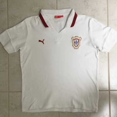 RARE Puma Portugal Polo Shirt Retro Soccer Football Tennis Golf