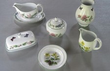 Royal Worcester "Worcester Herbs" Fine Porcelain Small Serveware Pieces