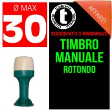 TIMBRO MANUALE TRADIZIONALE ROTONDO PERSONALIZZATO CON TESTO E/O LOGO