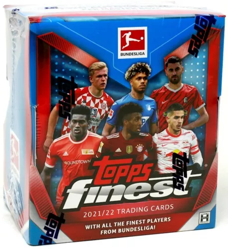 2021/22 TOPPS FINEST BUNDESLIGA SOCCER HOBBY BOX BLOWOUT CARDS