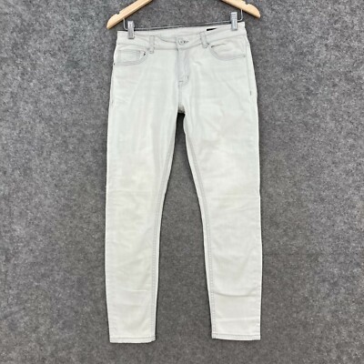 Saba Womens Jeans Size 27 AU 9 Grey Skinny Mid Rise Zip Stretch Denim 5008