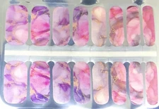 Color Nail Polish Strips,16ct. Cosmic Marble  READ DESCRIPTION BELOW