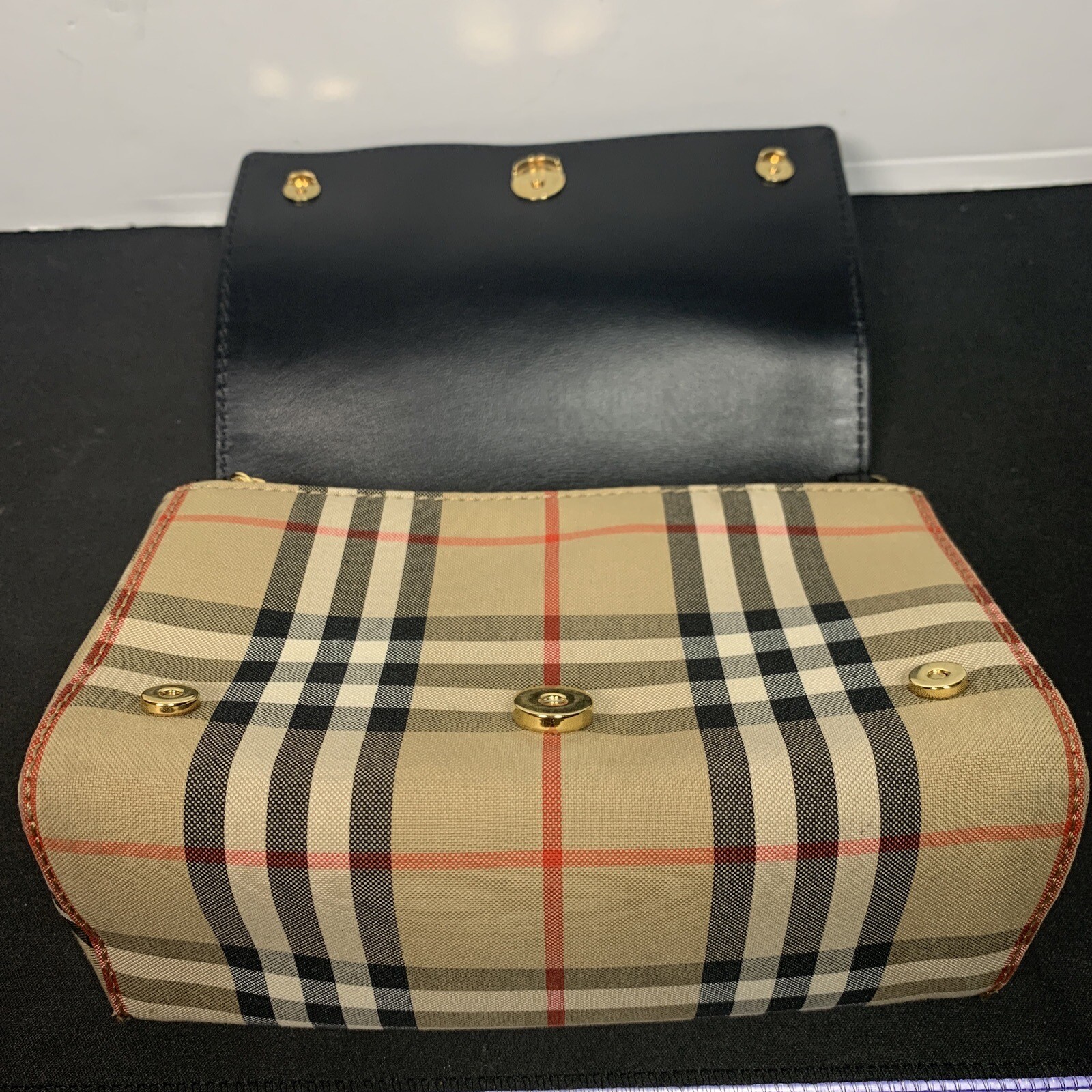 Burberry Hackberry Vintage Check Crossbody Bag Brown Women’s Purse eBay