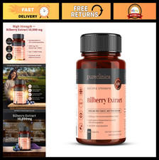 High Strength Bilberry Extract 1000mg with Bl...