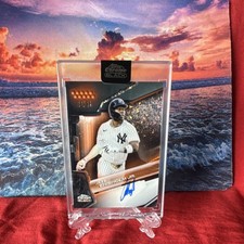 Topps Chrome Black Jazz Chisholm Jr. #CBA-JC Auto Orange Refractor /25 Yankees