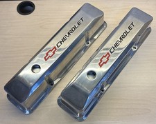 Small Block Chevy Tall Style Valve Covers 2 Chevrolet Logored Bowtie Small Block Chevy Tall Style Valve Covers 2 Chevrolet Logored Bowtie