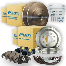2x Bremsscheiben + Beläge + Bremstrommeln Set passend für Smart Coupe Cabrio