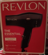 REVLON 1875W The Essential Lightweight Compact Travel Hair Dryer - Black