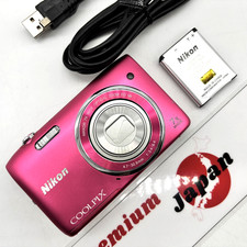Nikon COOLPIX S3500 Pink 20MP 7x Zoom Camera Japan   Flash Issue Tested